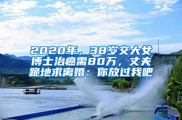 2020年，38岁交大女博士治癌需80万，丈夫跪地求离婚：你放过我吧