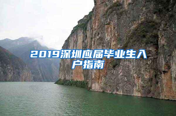 2019深圳应届毕业生入户指南