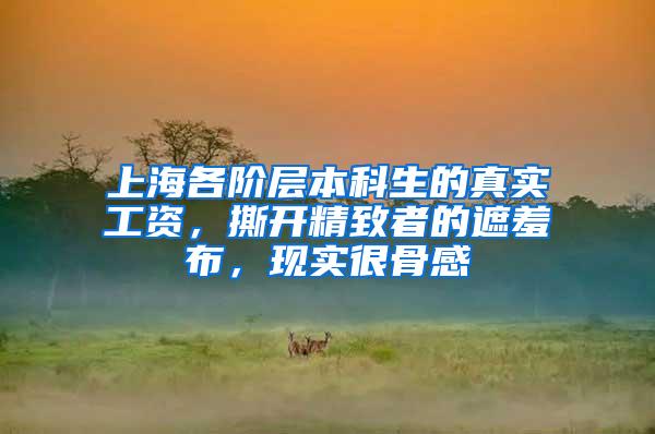 上海各阶层本科生的真实工资，撕开精致者的遮羞布，现实很骨感