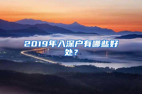 2019年入深户有哪些好处？