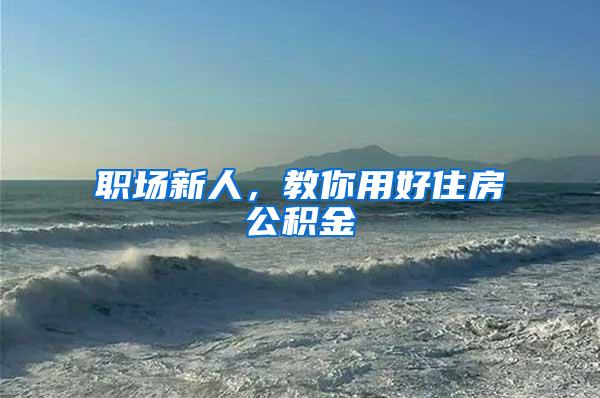 职场新人，教你用好住房公积金