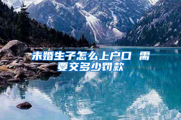 未婚生子怎么上户口 需要交多少罚款