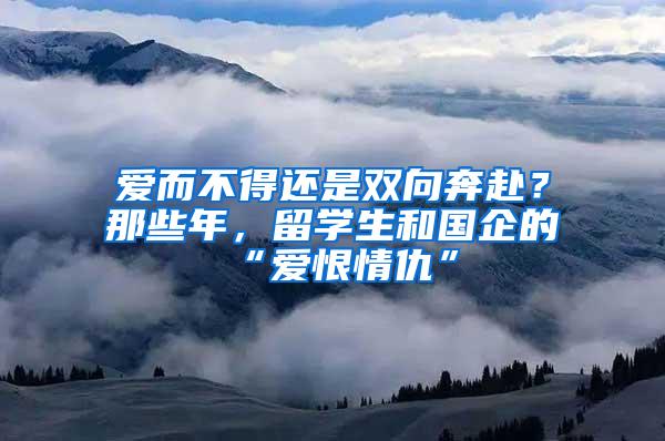 爱而不得还是双向奔赴？那些年，留学生和国企的“爱恨情仇”