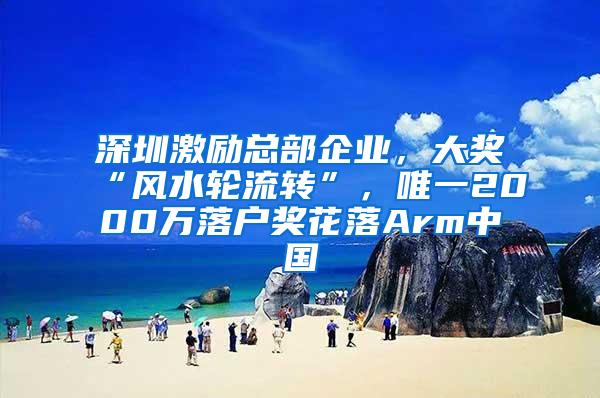 深圳激励总部企业，大奖“风水轮流转”，唯一2000万落户奖花落Arm中国