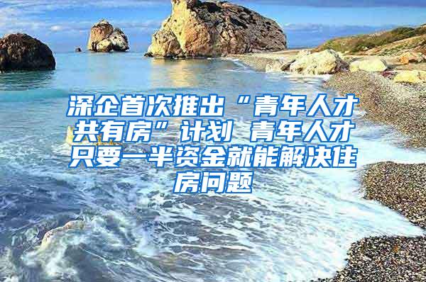 深企首次推出“青年人才共有房”计划 青年人才只要一半资金就能解决住房问题