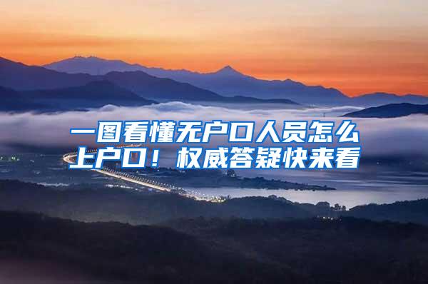 一图看懂无户口人员怎么上户口！权威答疑快来看