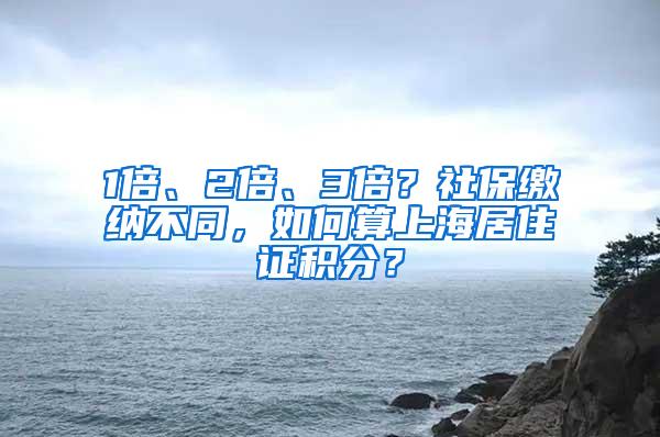 1倍、2倍、3倍？社保缴纳不同，如何算上海居住证积分？