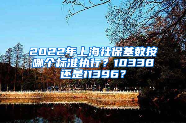 2022年上海社保基数按哪个标准执行？10338还是11396？