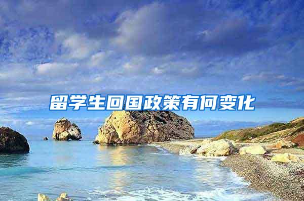 留学生回国政策有何变化