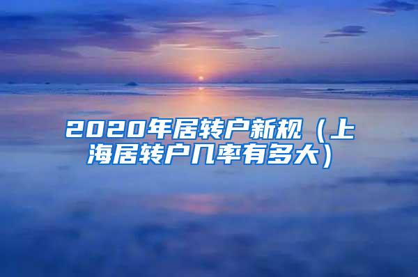 2020年居转户新规（上海居转户几率有多大）