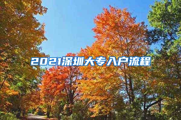 2021深圳大专入户流程