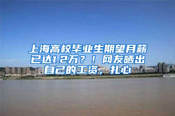 上海高校毕业生期望月薪已达1.2万？！网友晒出自己的工资，扎心