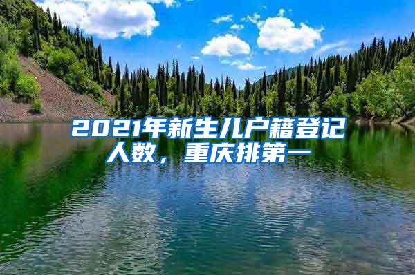2021年新生儿户籍登记人数，重庆排第一