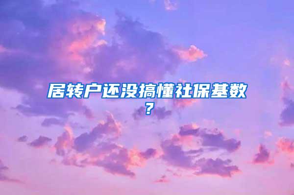 居转户还没搞懂社保基数？