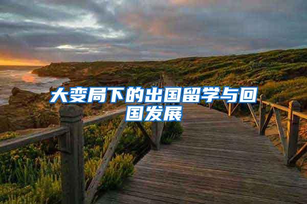 大变局下的出国留学与回国发展