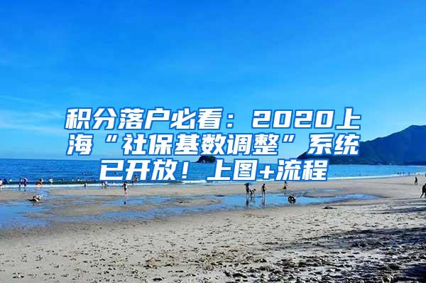 积分落户必看：2020上海“社保基数调整”系统已开放！上图+流程
