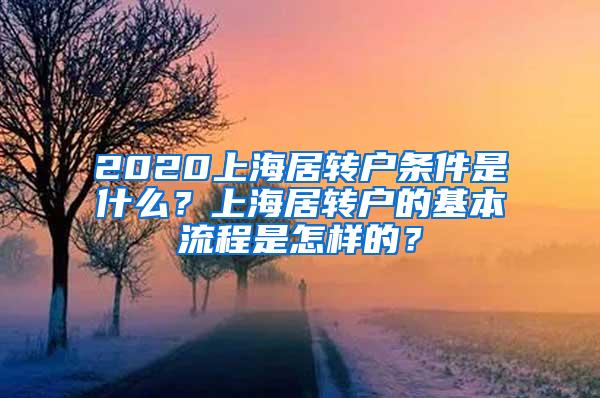 2020上海居转户条件是什么？上海居转户的基本流程是怎样的？