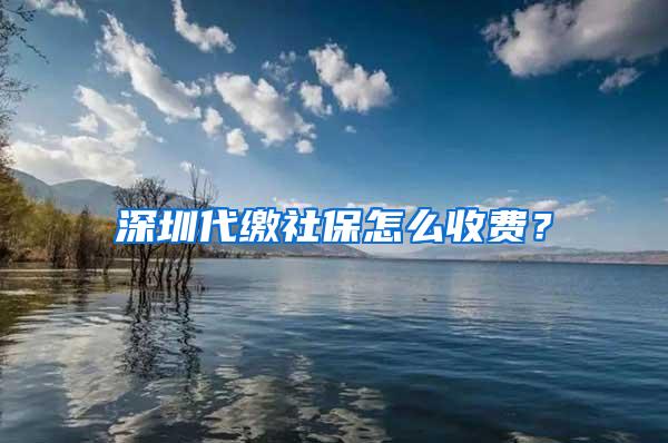 深圳代缴社保怎么收费？