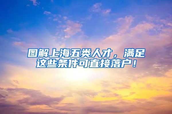 图解上海五类人才，满足这些条件可直接落户！