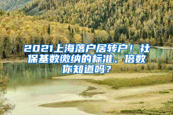 2021上海落户居转户！社保基数缴纳的标准、倍数你知道吗？