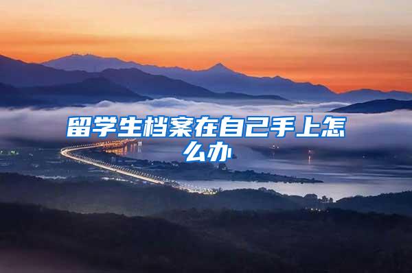 留学生档案在自己手上怎么办
