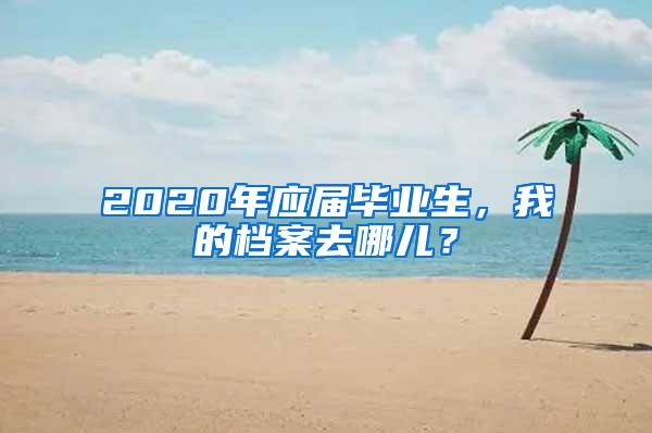 2020年应届毕业生，我的档案去哪儿？