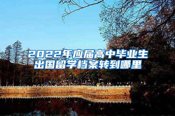 2022年应届高中毕业生出国留学档案转到哪里