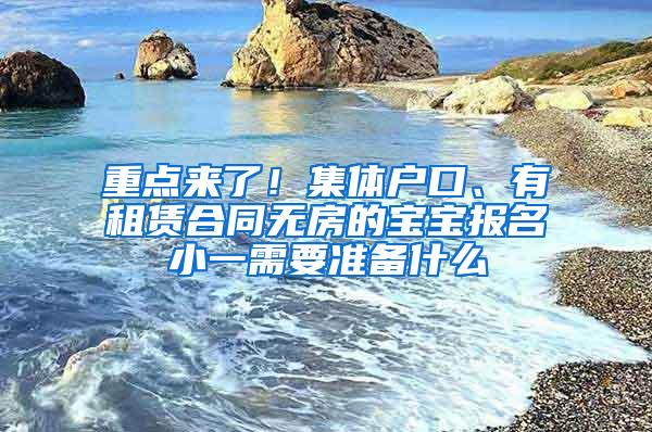 重点来了！集体户口、有租赁合同无房的宝宝报名小一需要准备什么