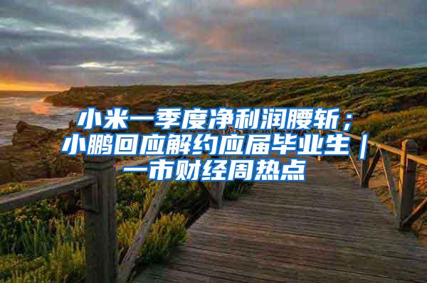 小米一季度净利润腰斩；小鹏回应解约应届毕业生｜一市财经周热点