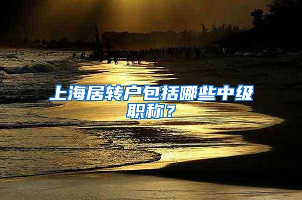 上海居转户包括哪些中级职称？
