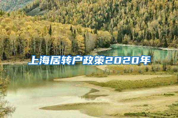 上海居转户政策2020年