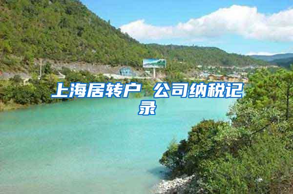上海居转户 公司纳税记录