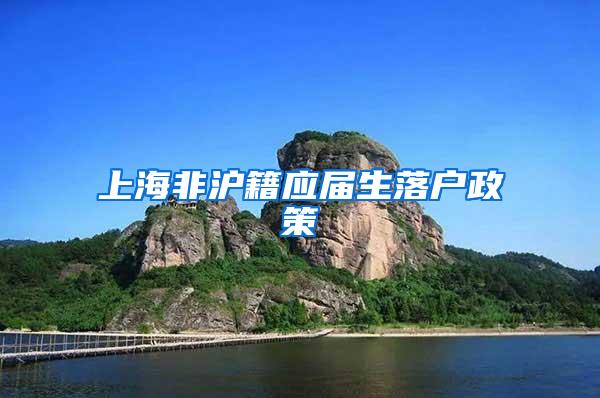 上海非沪籍应届生落户政策