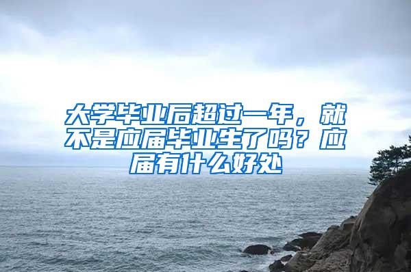 大学毕业后超过一年，就不是应届毕业生了吗？应届有什么好处