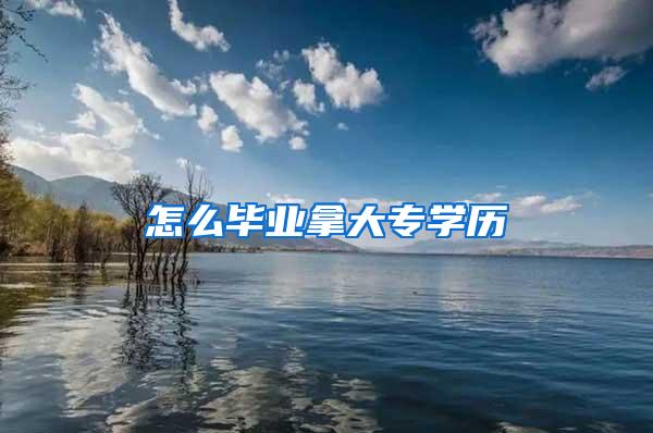 怎么毕业拿大专学历