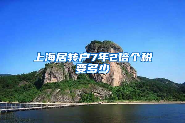 上海居转户7年2倍个税要多少