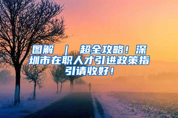 图解 ｜ 超全攻略！深圳市在职人才引进政策指引请收好！