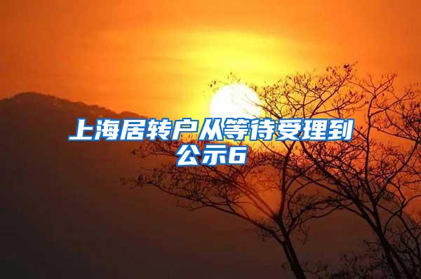 上海居转户从等待受理到公示6