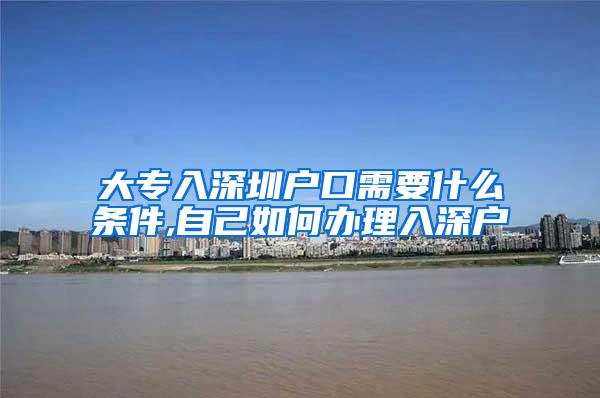 大专入深圳户口需要什么条件,自己如何办理入深户