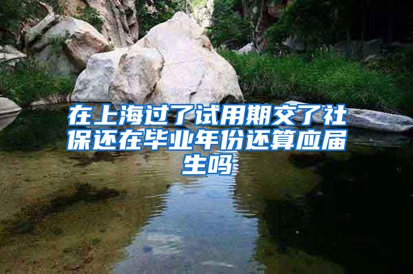在上海过了试用期交了社保还在毕业年份还算应届生吗
