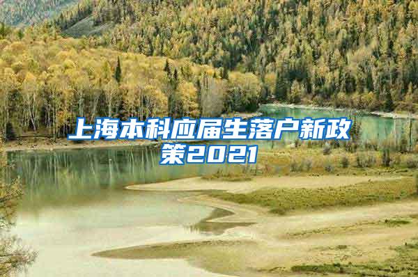 上海本科应届生落户新政策2021