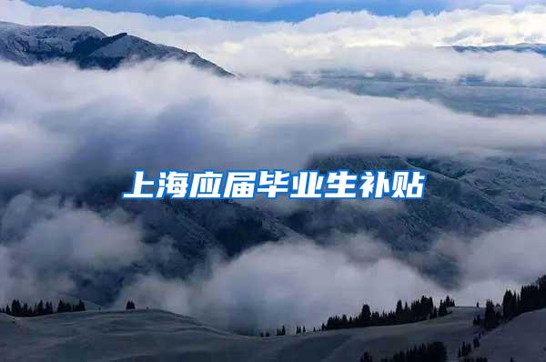 上海应届毕业生补贴
