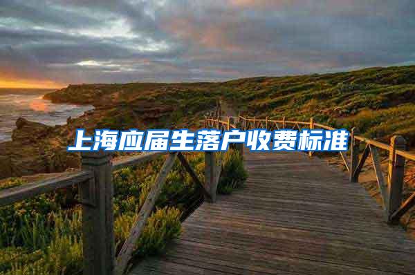 上海应届生落户收费标准