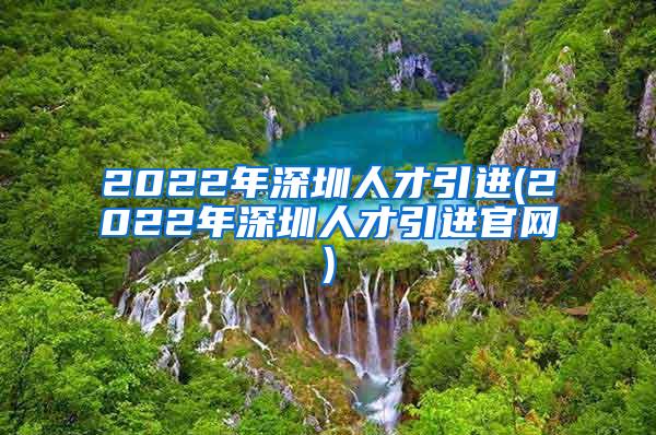 2022年深圳人才引进(2022年深圳人才引进官网)
