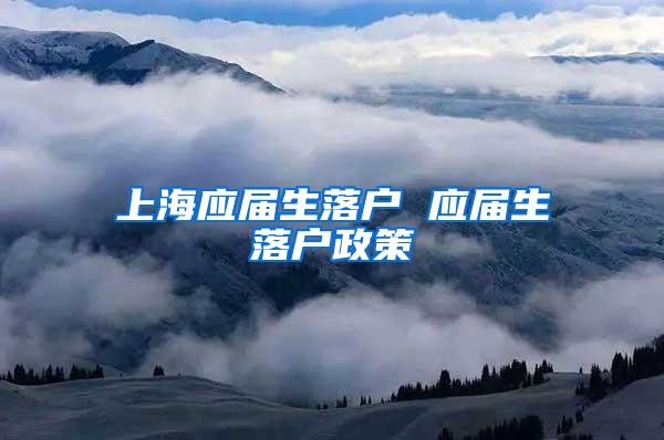 上海应届生落户 应届生落户政策
