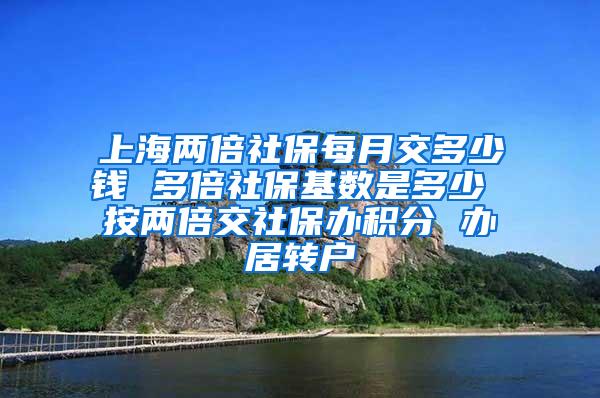 上海两倍社保每月交多少钱 多倍社保基数是多少 按两倍交社保办积分 办居转户
