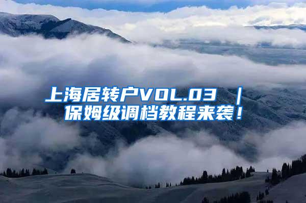 上海居转户VOL.03 ｜ 保姆级调档教程来袭！