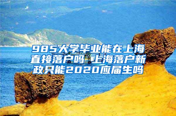 985大学毕业能在上海直接落户吗 上海落户新政只能2020应届生吗