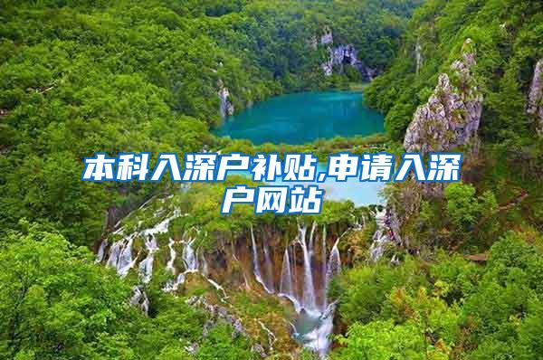 本科入深户补贴,申请入深户网站