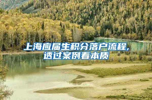 上海应届生积分落户流程,透过案例看本质